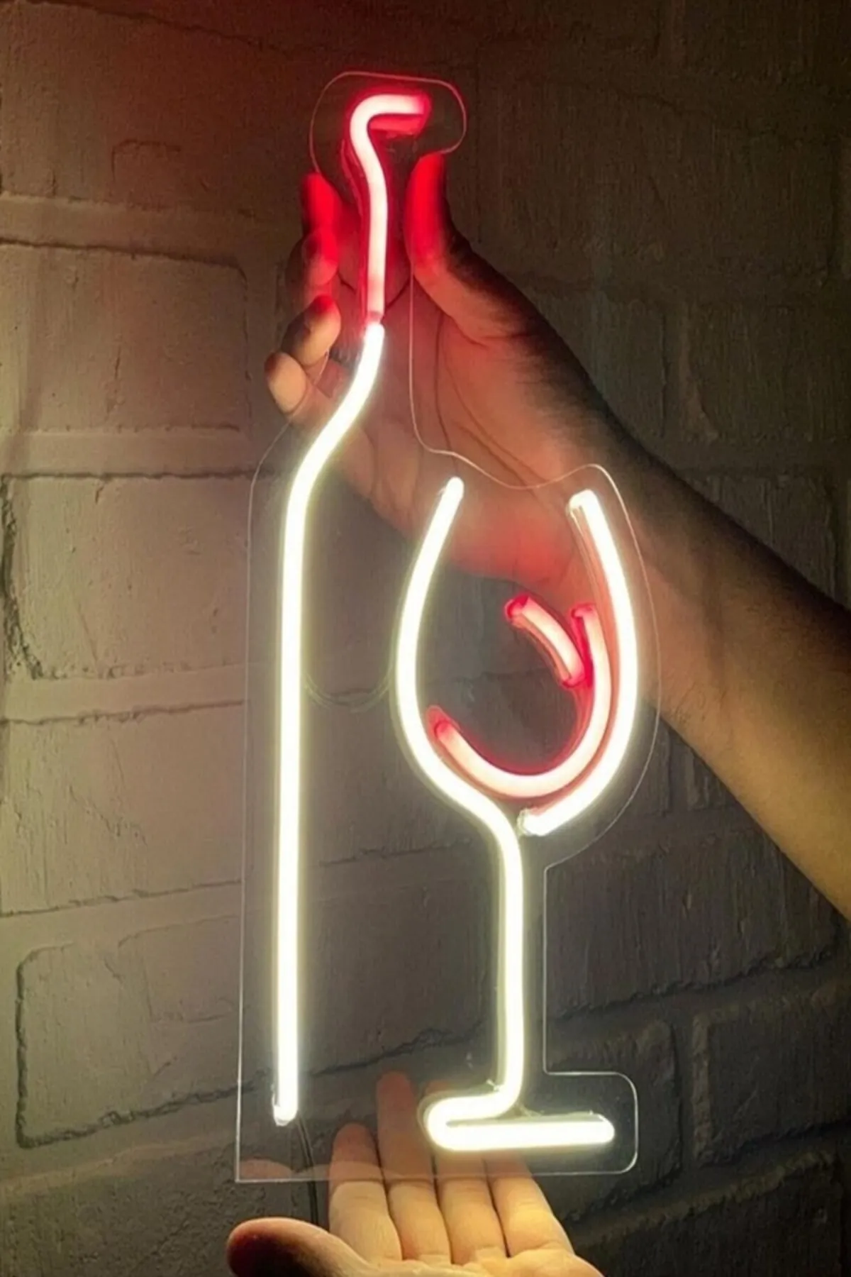 Wine&Glass Neon Tabela