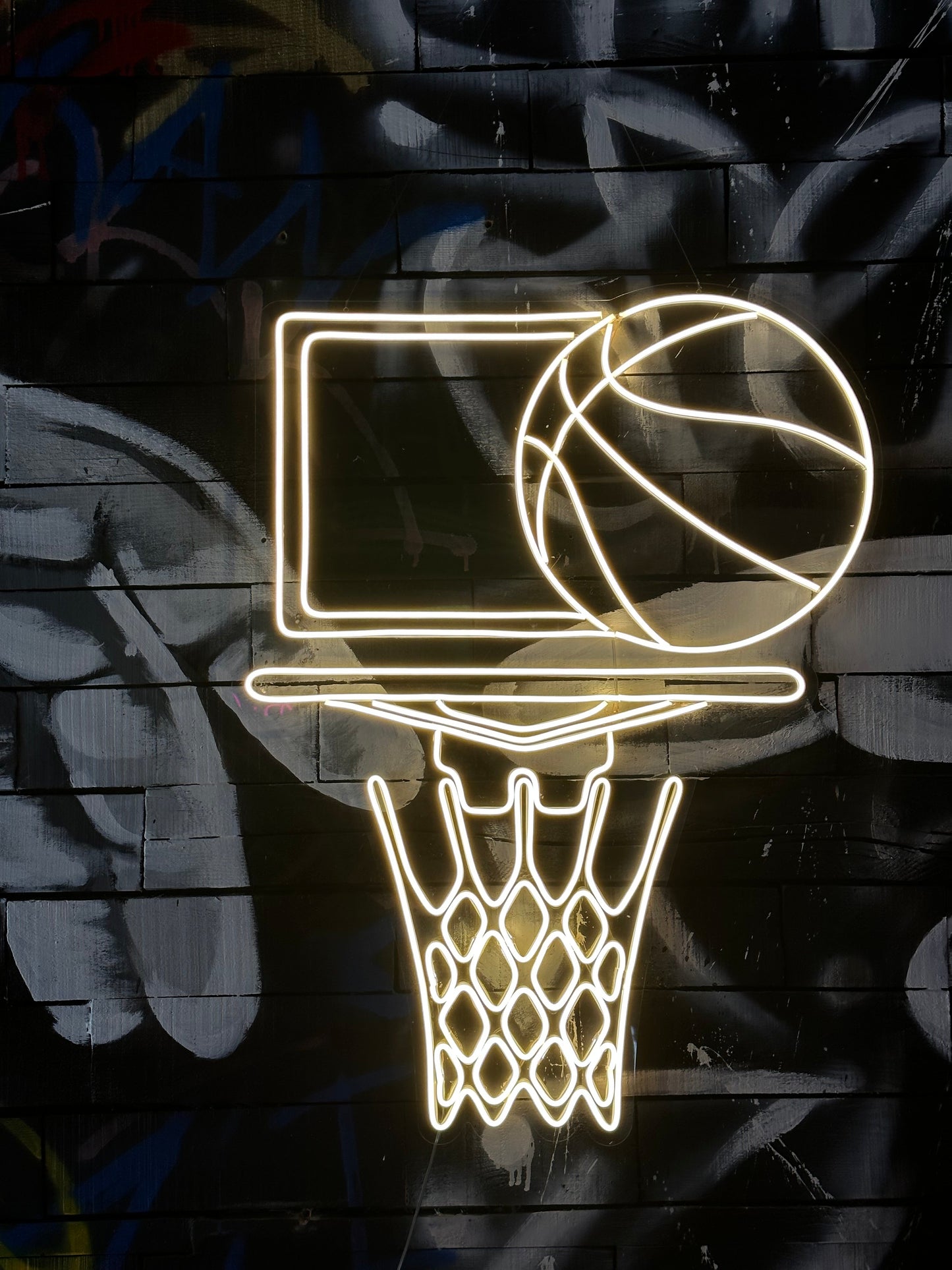 Slam Dunk Basketball Neon Dekor