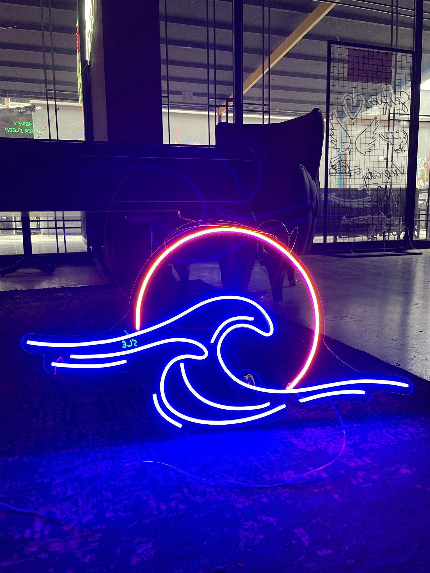 Soothing Wave Neon Dekor