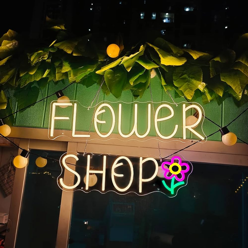 Çiçekçi Neon Tabela