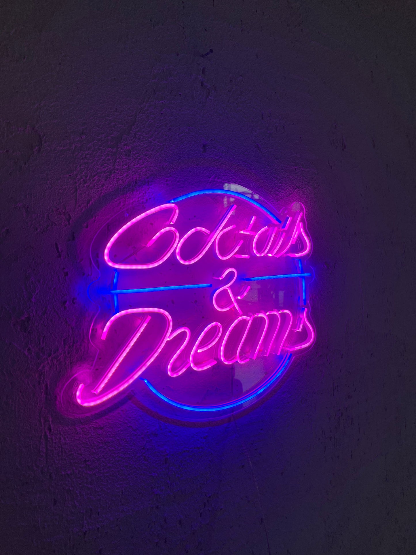 Cocktails & Dreams Neon Dekor