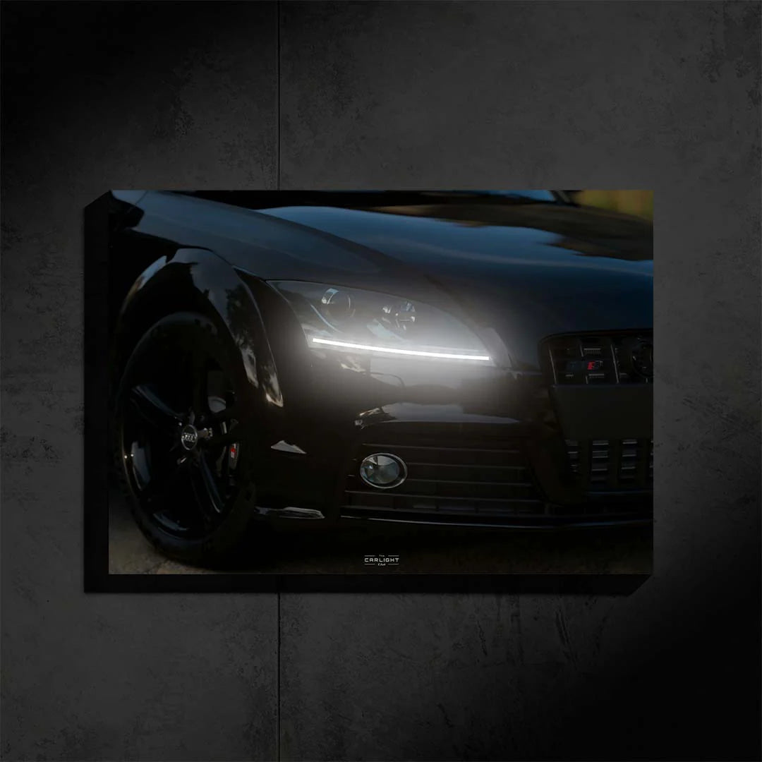Audi TTS noir NEON Poster