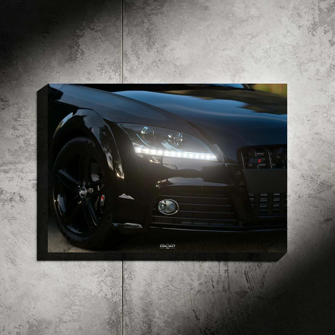 Audi TTS noir NEON Poster
