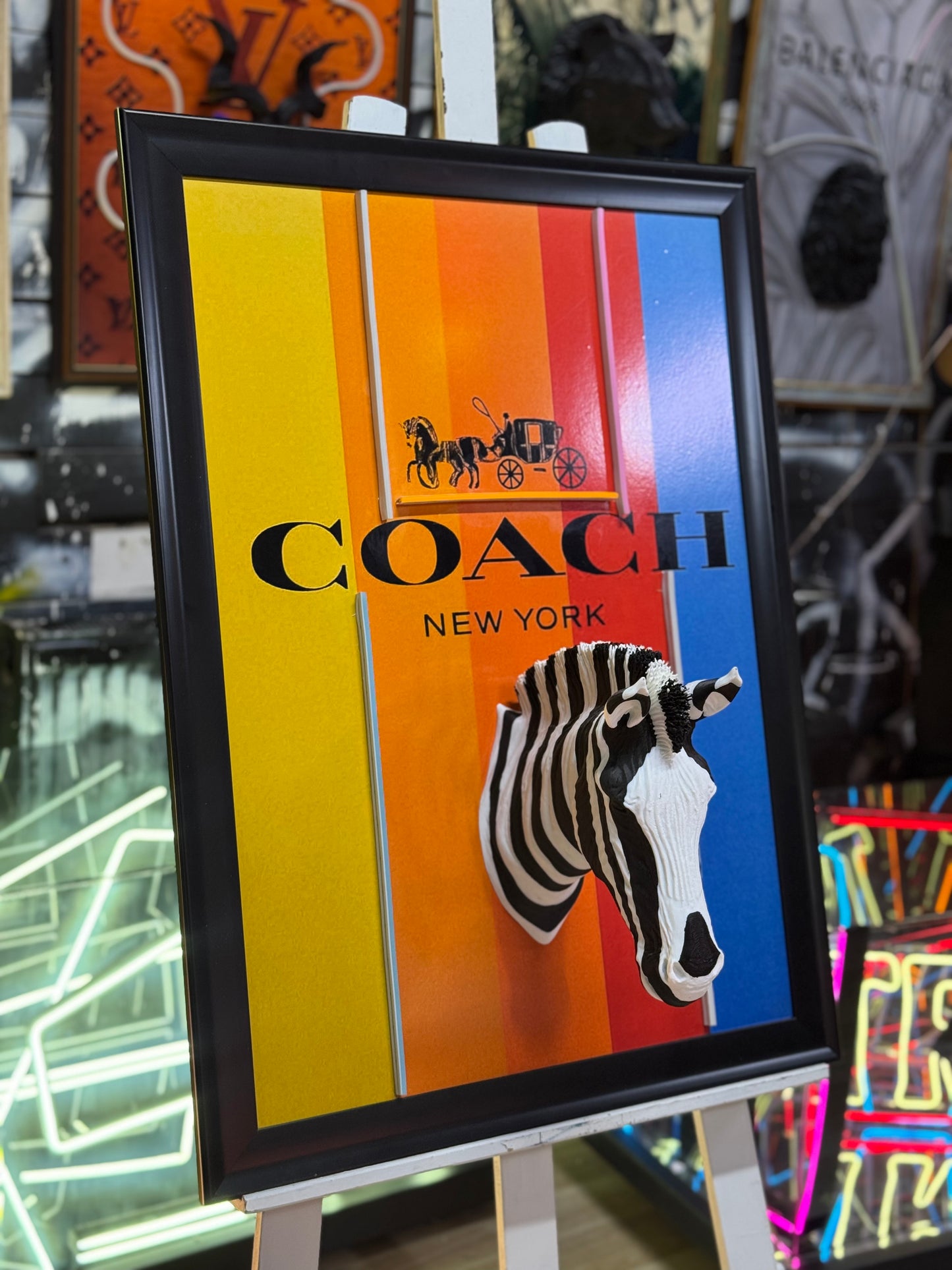 Coach Consept 3D Neon Tablo