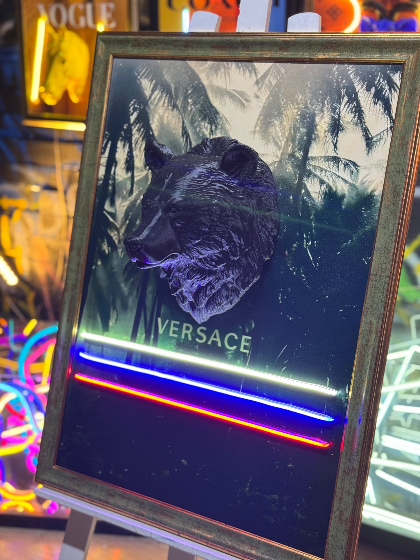 Versace Consept 3D Neon Tablo
