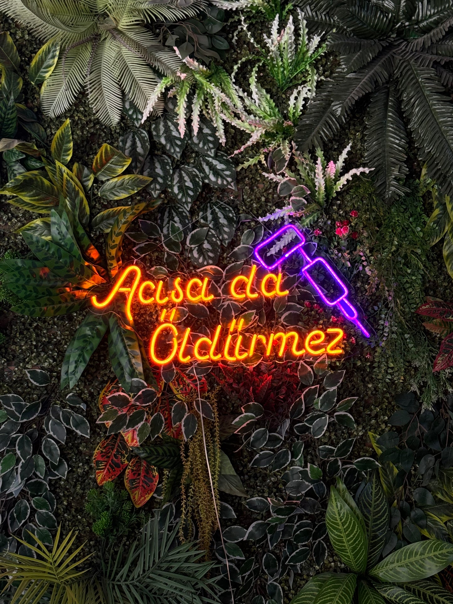 Tattoo Acısa da Öldürmez - Neon Tabela