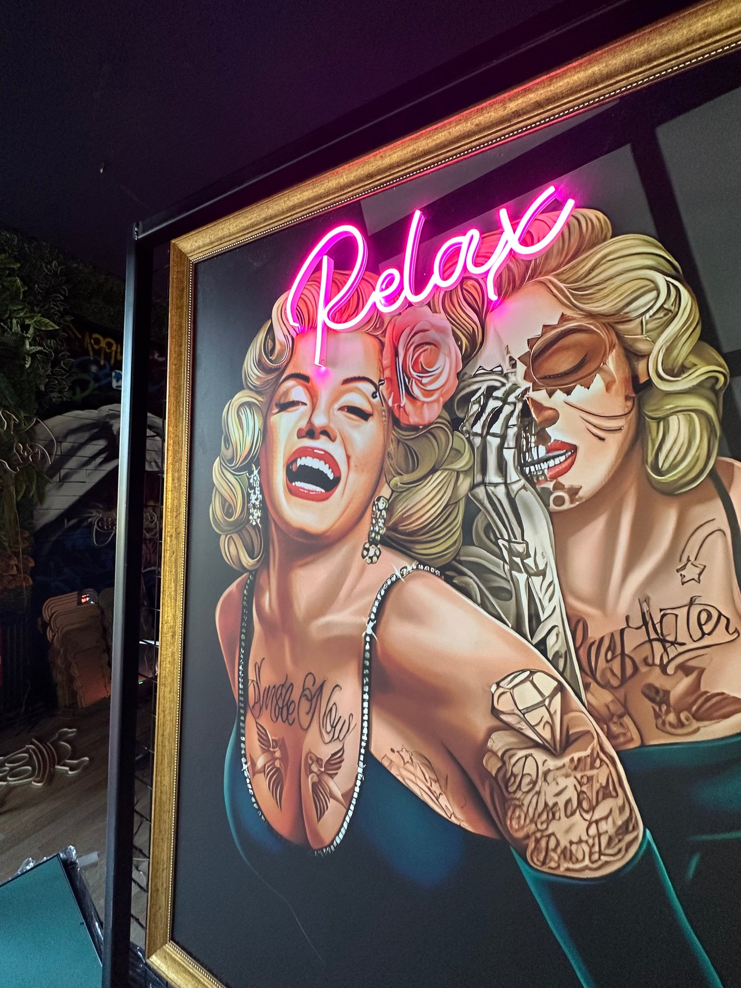 Vintage Glamour Neon Dekor- Marilyn Relax