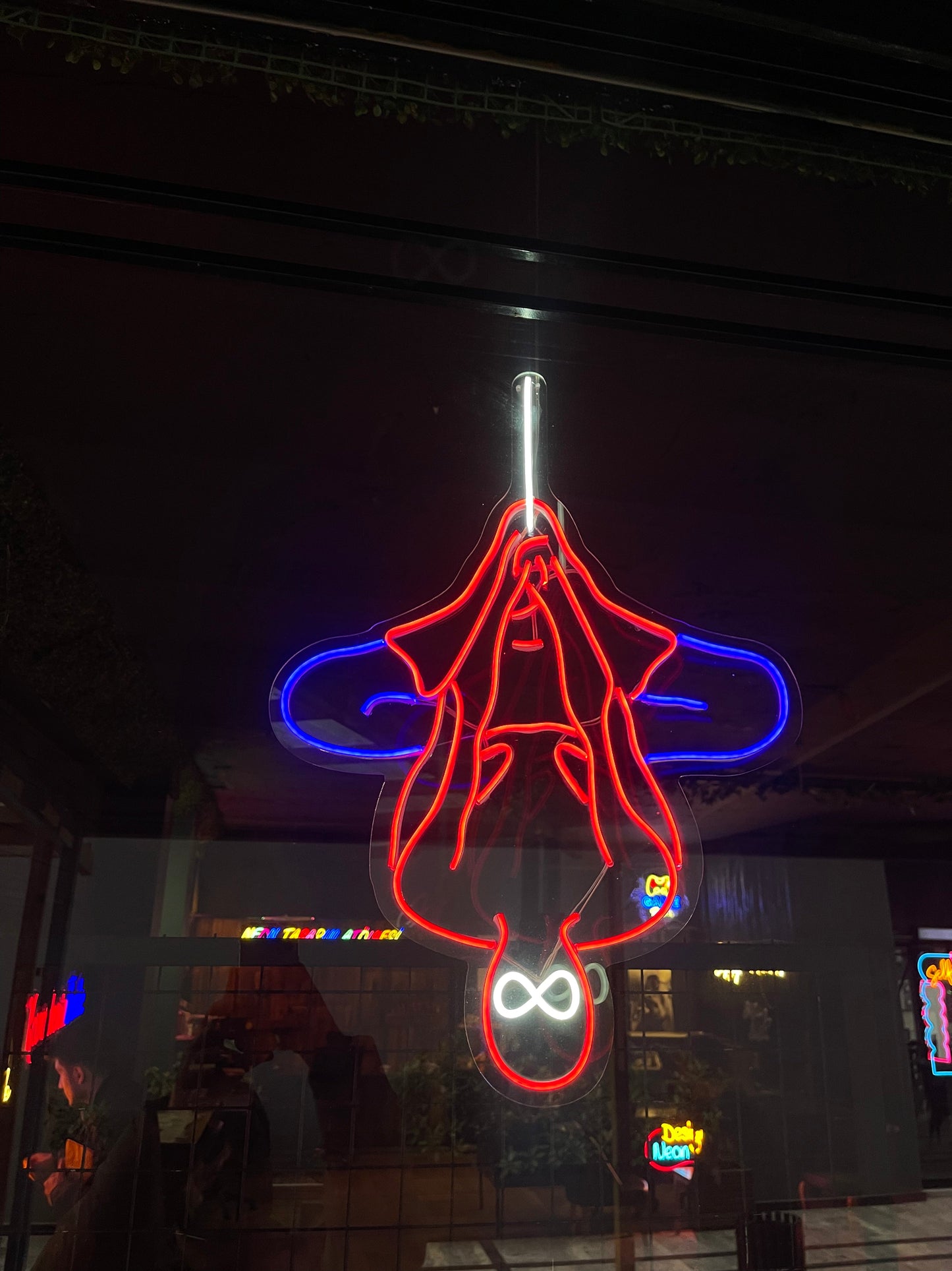 Spiderman Neon Dekor