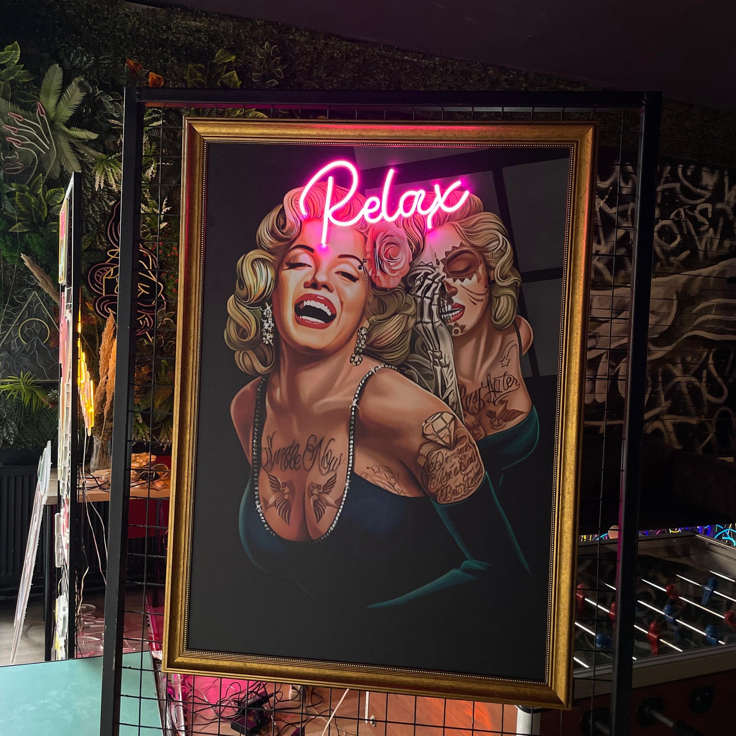 Vintage Glamour Neon Dekor- Marilyn Relax