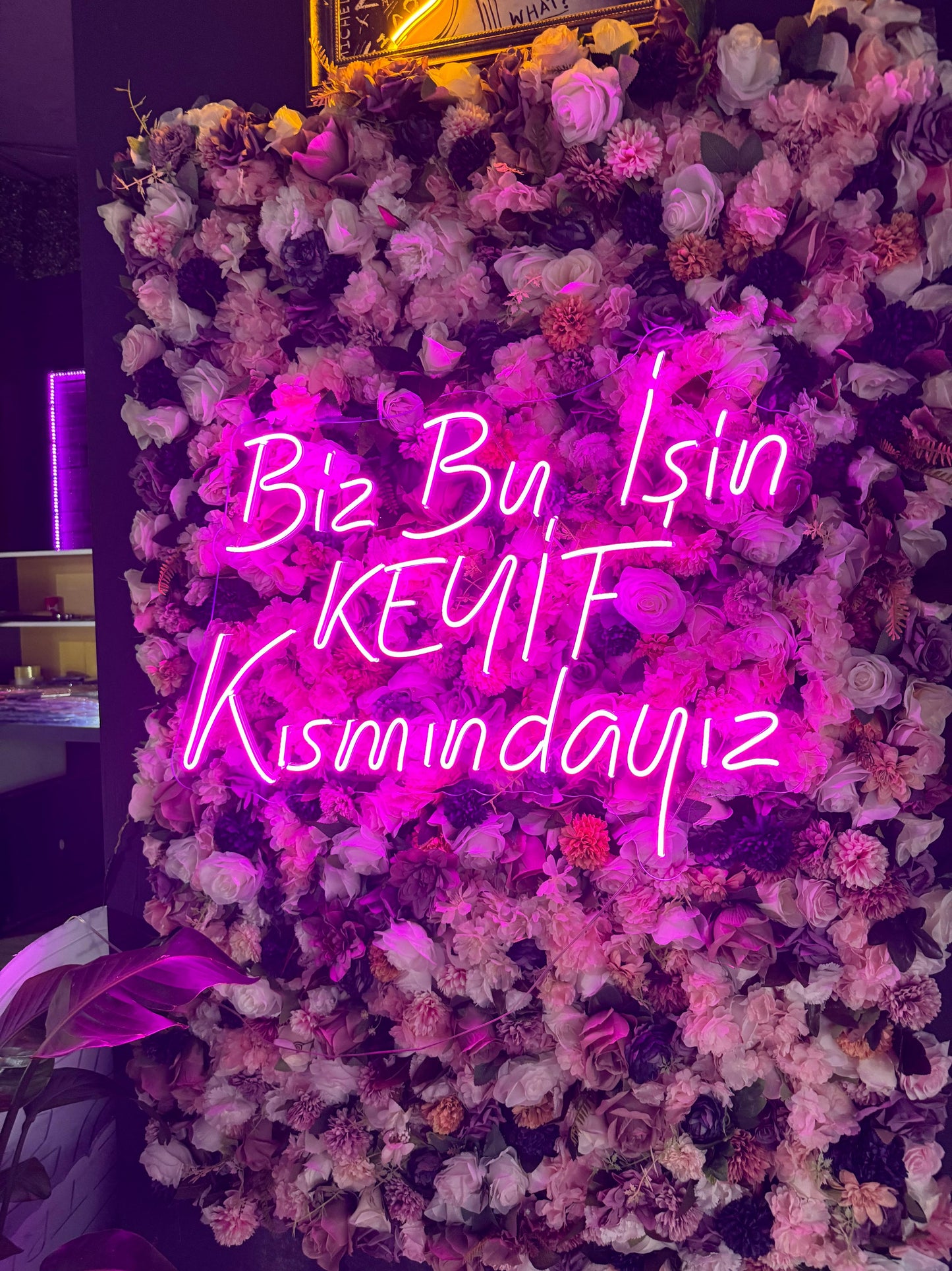 Biz Bu İşin KEYİF Kısmındayız Neon Tabela