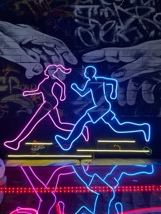 Dynamic Runner Neon Işıklı Dekor