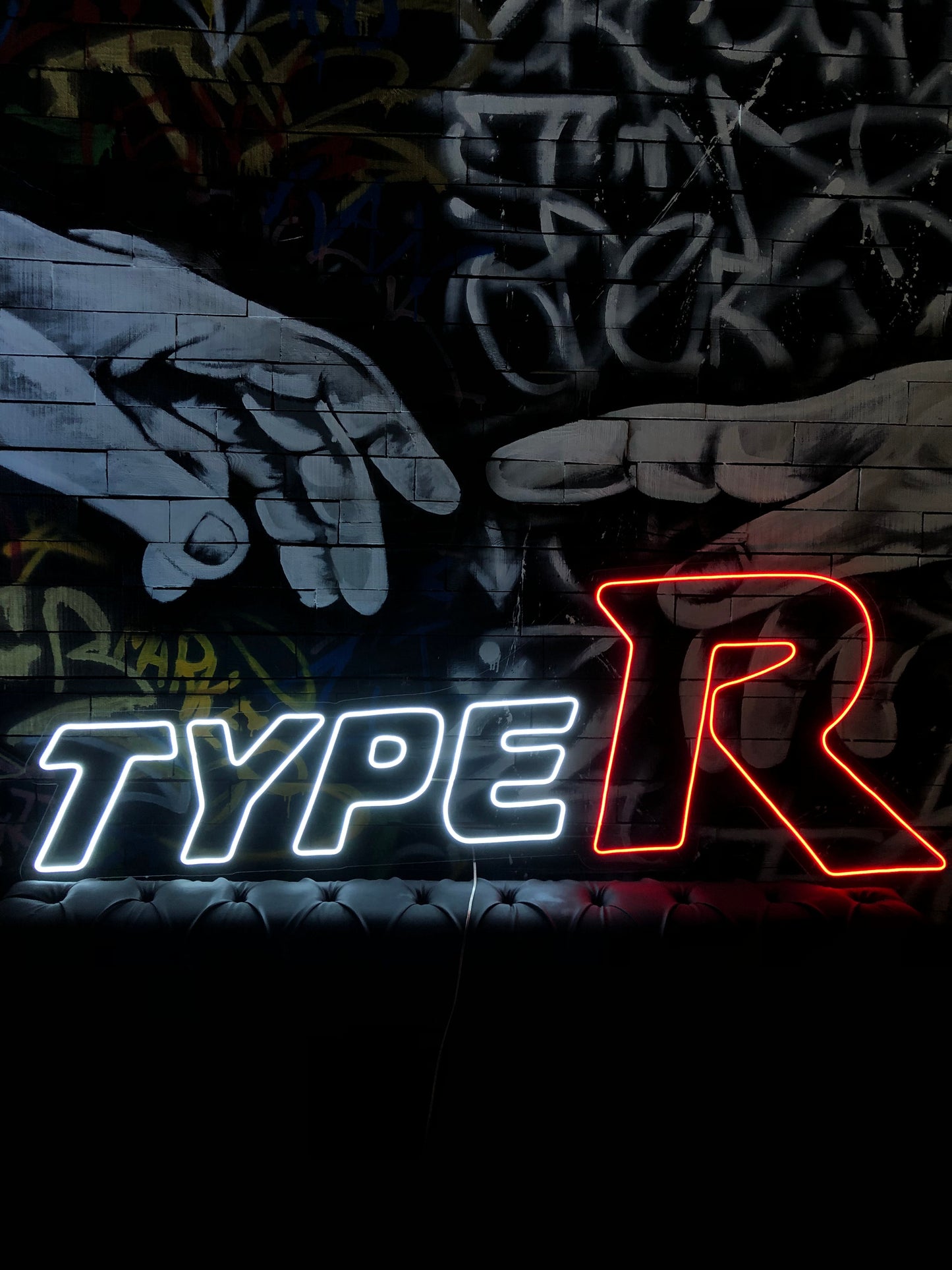 Type R Car Model Neon Dekor