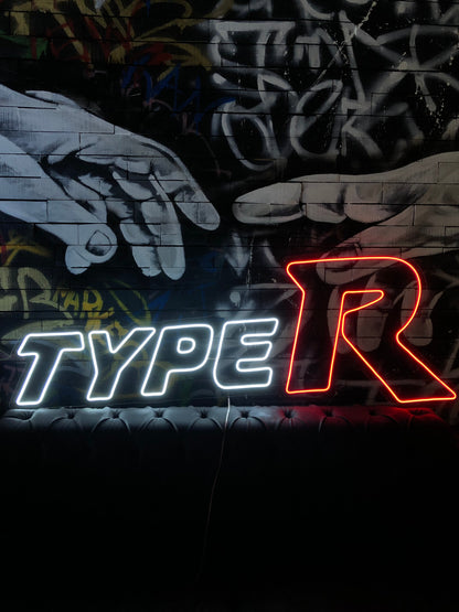 Type R Car Model Neon Dekor