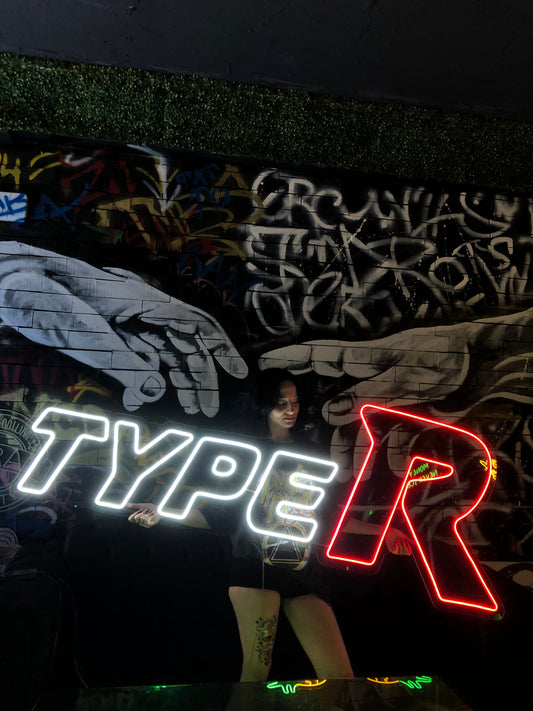 Type R Car Model Neon Dekor