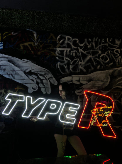 Type R Car Model Neon Dekor