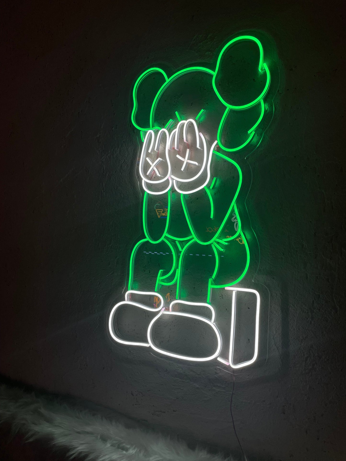 Playful Bear Neon Dekor