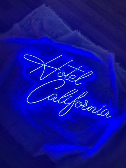 Hotel California Neon Dekor