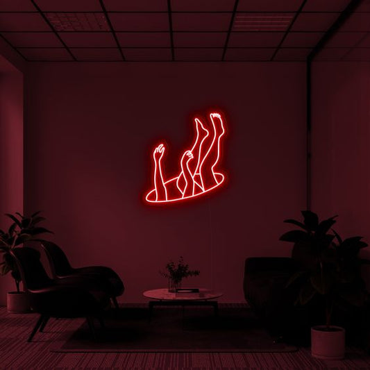 Kara Delik Neon Dekor