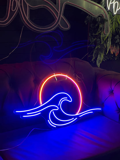 Soothing Wave Neon Dekor