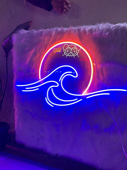 Soothing Wave Neon Dekor
