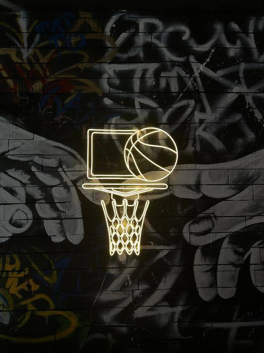 Slam Dunk Basketball Neon Dekor