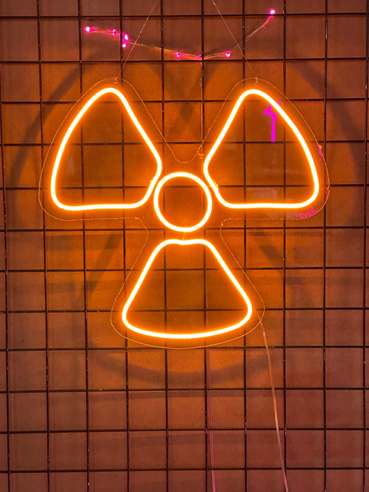 Nuclear Symbol Neon Dekor