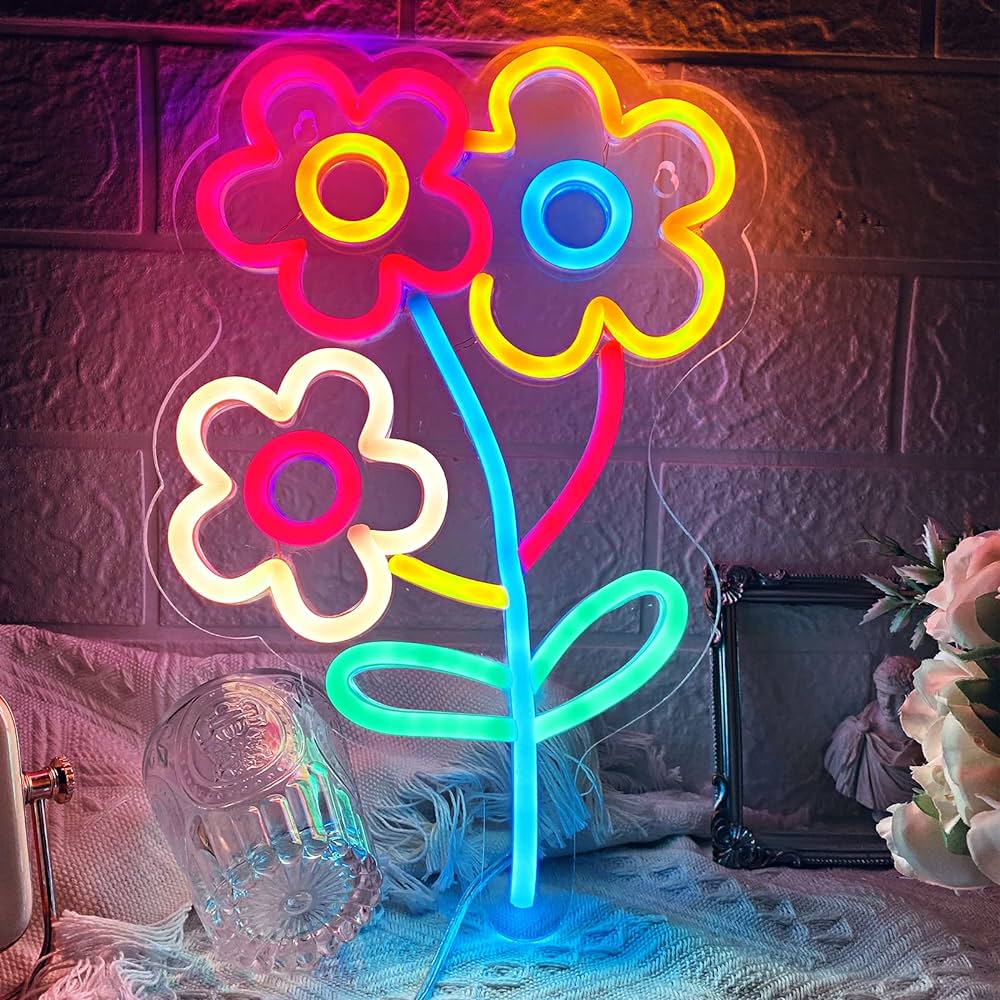 Çiçek Neon Tabela
