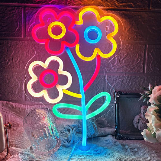 Çiçek Neon Tabela