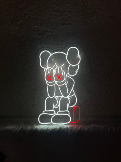 Playful Bear Neon Dekor