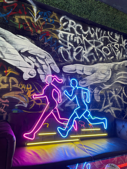 Dynamic Runner Neon Işıklı Dekor