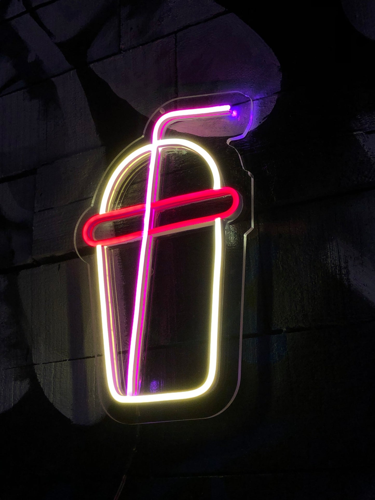 Neon Glow Kokteyl Bardağı Dekor