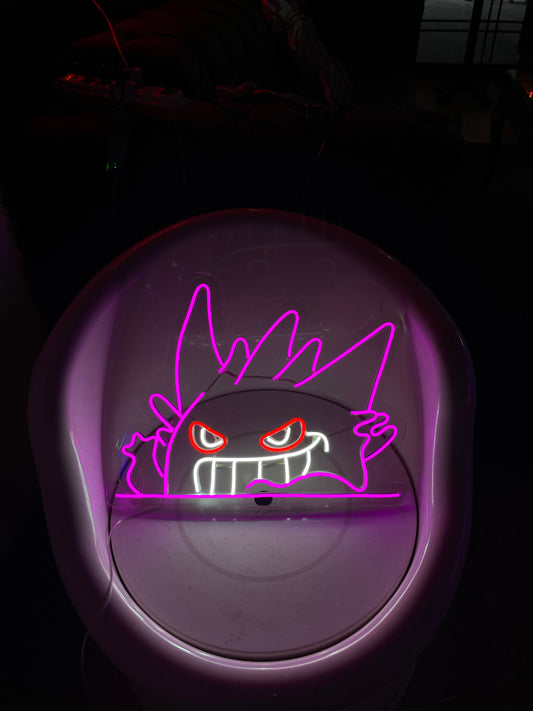 Gengar’s Haunting Glow Neon Dekor
