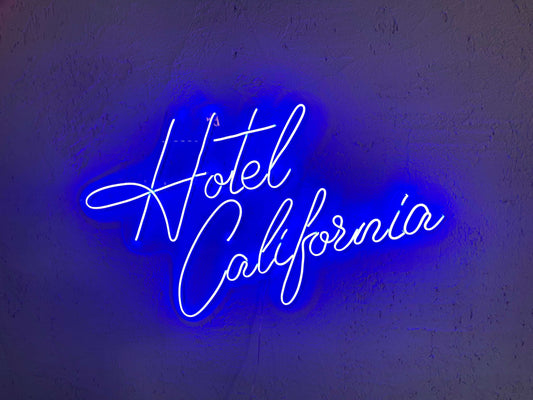 Hotel California Neon Dekor