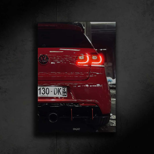 Volkswagen Golf 6R NEON Poster