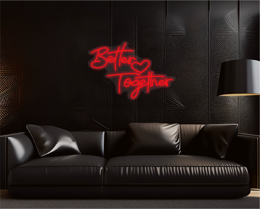 Better Together Neon Dekor