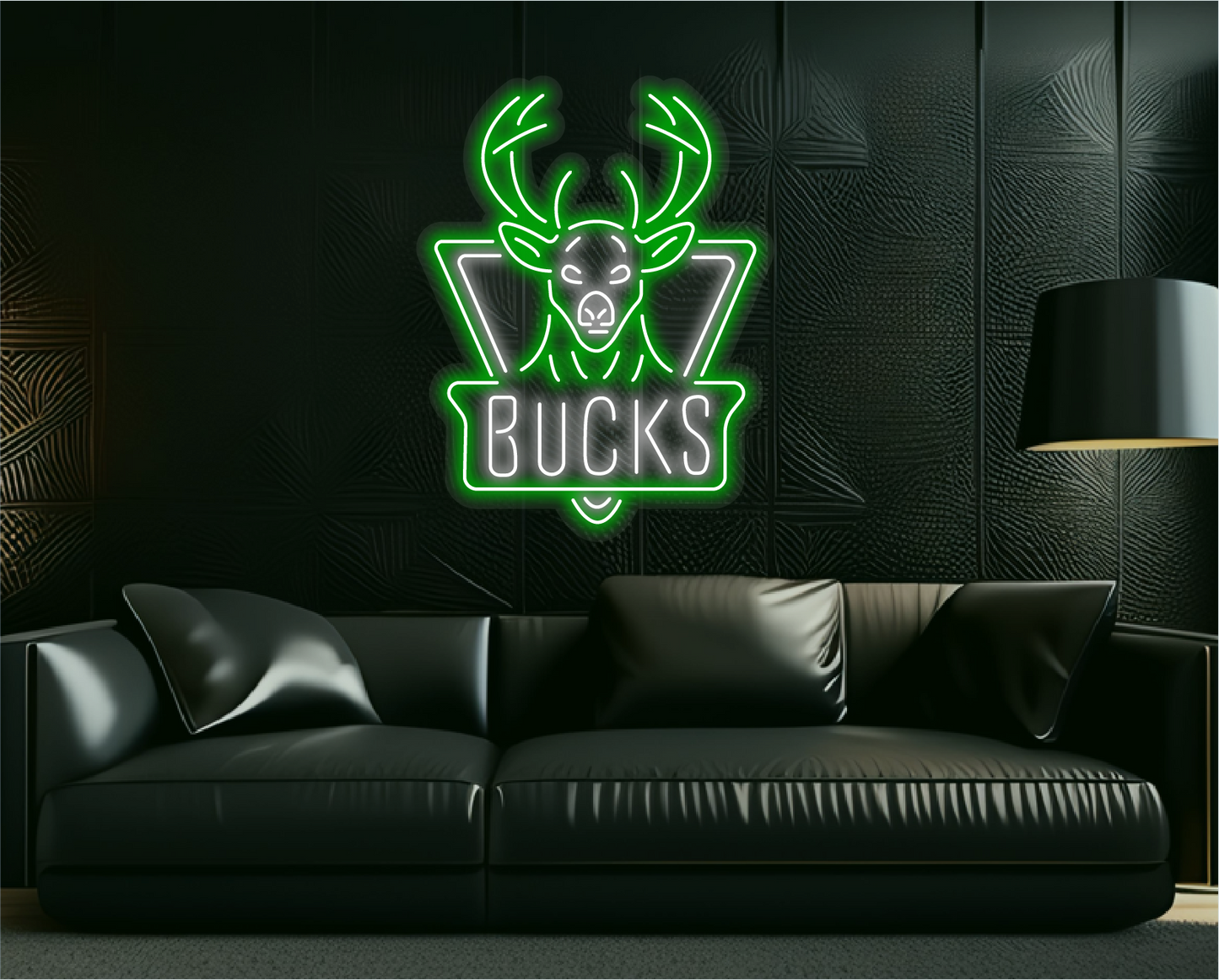Milwaukee Bucks NBA Neon Dekor