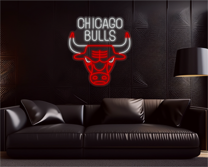 Chicago Bulls Neon Dekor