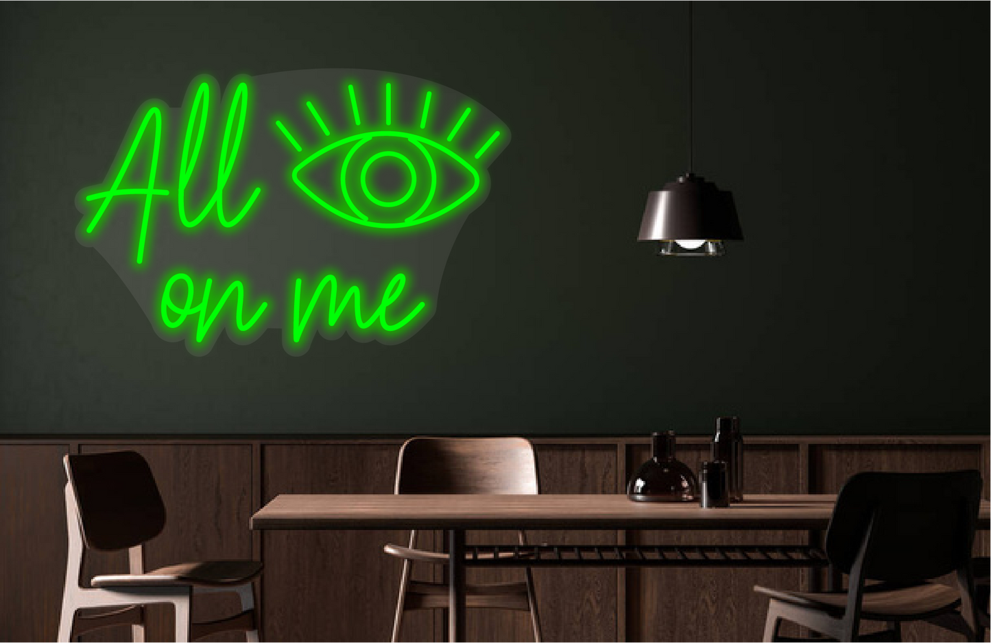 All Eyes On Me Neon Dekor