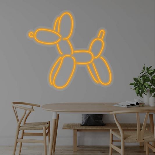 Dog Baloon Neon Dekor