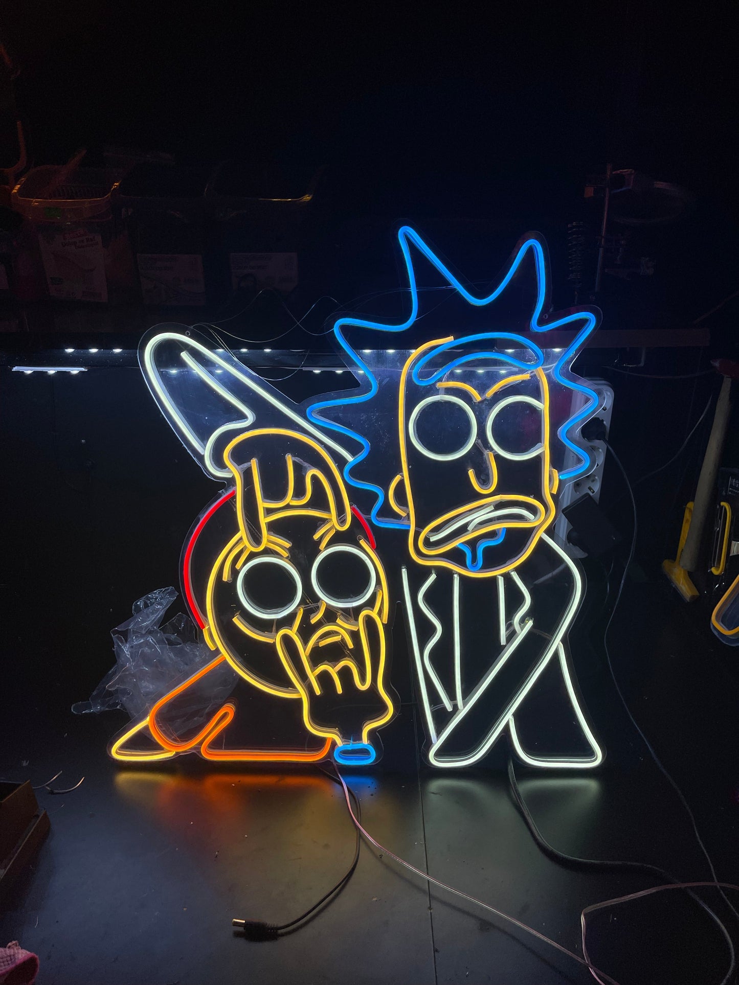 Rick And Morty Neon Dekor