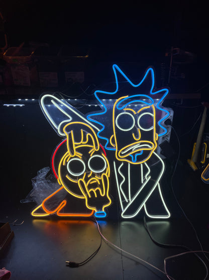 Rick And Morty Neon Dekor