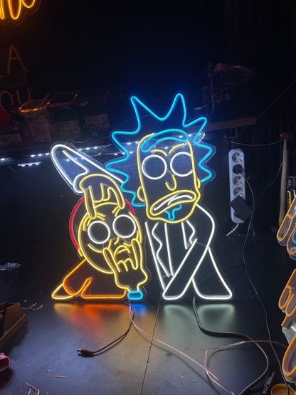 Rick And Morty Neon Dekor