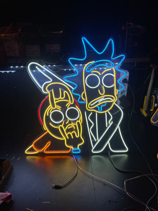 Rick And Morty Neon Dekor