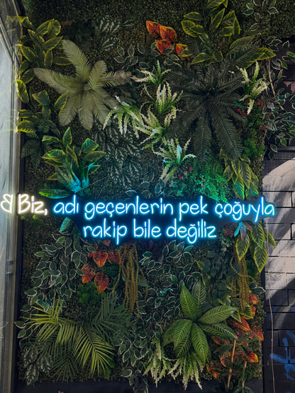 Biz, Adı Geçenlerin Pek Çoğuyla Rakip Bile Değiliz - Özel Tasarım Neon Tabela