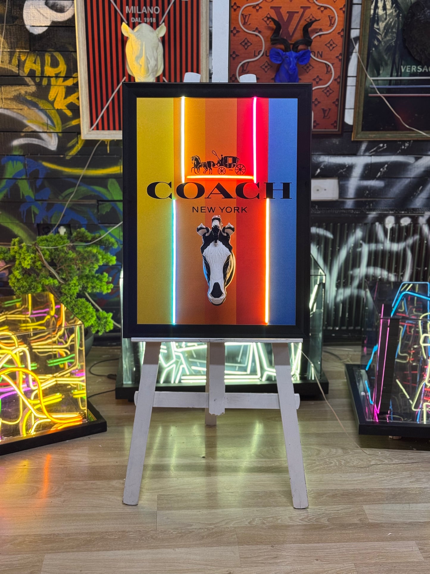 Coach Consept 3D Neon Tablo