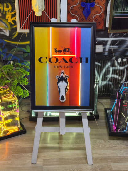 Coach Consept 3D Neon Tablo