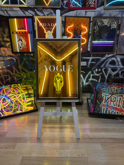 Vogue Consept 3D Neon Tablo