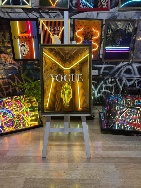 Vogue Consept 3D Neon Tablo