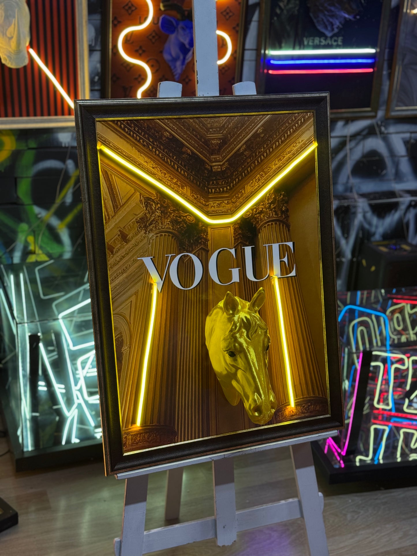 Vogue Consept 3D Neon Tablo