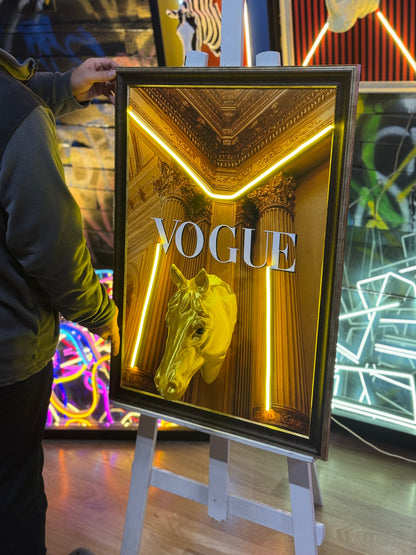 Vogue Consept 3D Neon Tablo